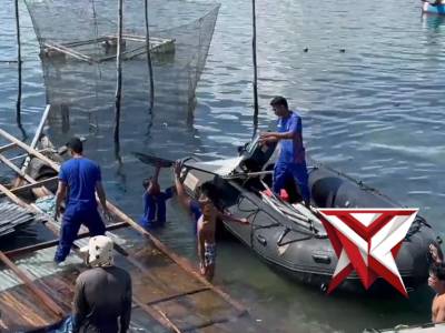 Bantuan Polri terhadap warga akibat hujan lebat