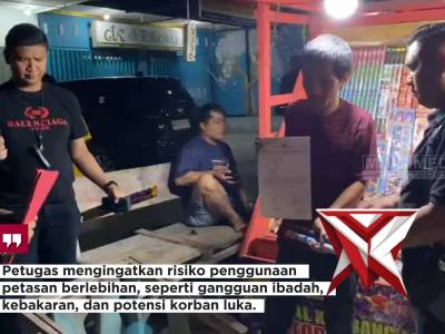 Operasi Pekat I olda Sulteng menggelar razia dan memberikan imbauan kepada pedagang petasan - PoliceTube