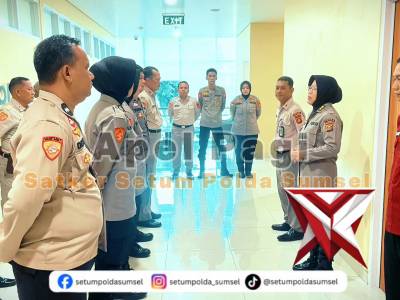 apel pagi satker setum polda sumsel - PoliceTube