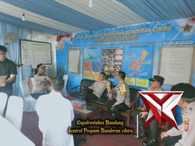 Kunjungan Bapa Kapolrestabes Bandung di Pospam Bunderan Cibiru - PoliceTube