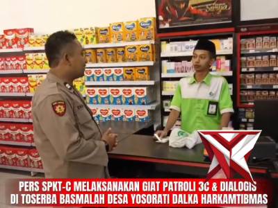 Patroli 3C dan Harkamtibmas di wilayah Polsek Sumberbaru - PoliceTube