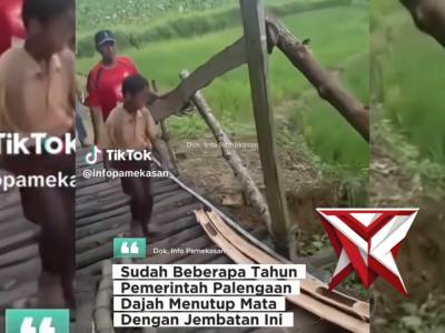 Polres Pamekasan memberikan bantuan jembatan - PoliceTube