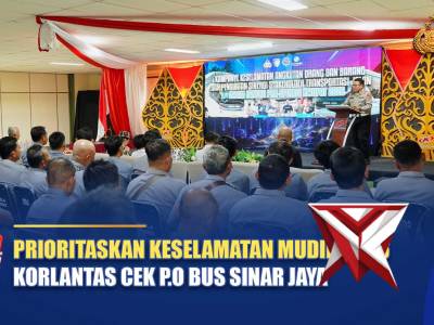PRIORITASKAN KESELAMATAN MUDIK 2026, KORLANTAS CEK P.O BUS SINAR JAYA | NTMC POLRI - PoliceTube