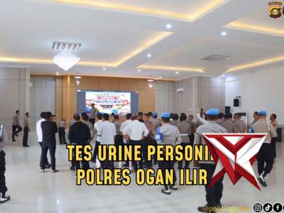 POLRES OGAN ILIR TEST URINE