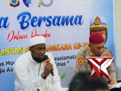 POLRES HALMAHERA TENGAH LAKSANAKAN DOA BERSAMA DALAM RANGKA HUT LALU LINTAS KE 70 - PoliceTube