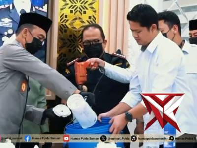 Kapolda Sumsel Pimpin Pemusnahan Barang Bukti, Tegaskan Komitmen Berantas Penyalahgunaan narkoba - PoliceTube