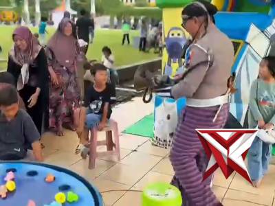 Satgas Ops Keselamatan Candi 2026 Edukasi dan Sosialisasi Tertib Lalin di CFD Rembang - PoliceTube