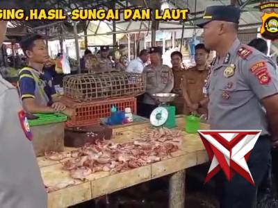kegiatan peninjauan dan monitoring ketersediaan harga pangan di pasar pagi gelumbang - PoliceTube