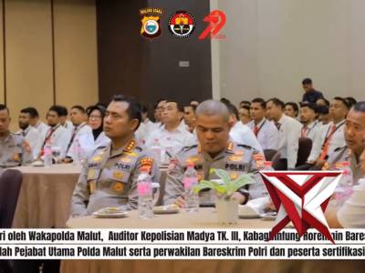 SERTIFIKASI KOMPETENSI PENYIDIK DAN PENYIDIK PEMBANTU T.A 2025 DI POLDA MALUKU UTARA - PoliceTube