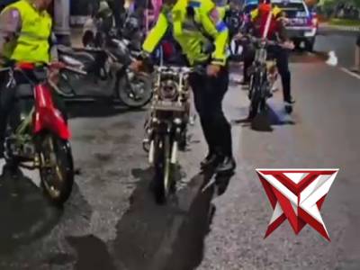 PENINDAKAN PELANGGARAN LALU LINTAS KASAT MATA & KNALPOT TIDAK STANDAR - PoliceTube