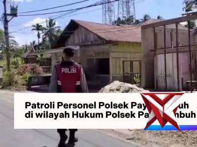 Patroli Personel Polsek Payakumbuh Merupakan kegiatan rutin atau insidental yang dilakukan - PoliceTube
