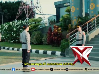 Kapolda Sumsel Irjen Pol. Dr. Sandi Nugroho, S.I.K., S.H., M.Hum Pimpin Upacara Hari Kesadaran Nasio