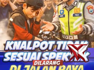 pengendara sepeda motor agar menggunakan knalpot sesuai spesifikasi teknis - PoliceTube