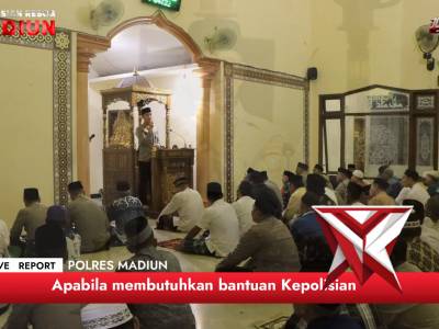 Menebar Berkah Ramadhan, Safari Ramadhan Polres Madiun menggema di Masjid Ar Rahmah Desa Tiron, Ngla - PoliceTube