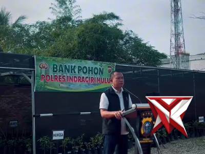 Launching Bank Pohon Polres Indragiri Hulu - PoliceTube