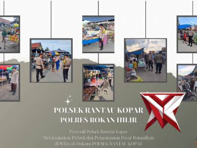 polsek rantau kopar melaksanakan patroli dan pengamanan pasar - PoliceTube