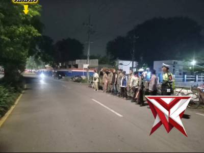 Jogo Suroboyo, Polsek Semampir Polres Pelabuhan Tanjung Perak Patroli Sinergitas Harkamtibmas Malam - PoliceTube