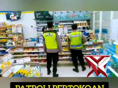Polsek Parang Polres Magetan Melaksanakan Patroli Pertokoan Indomaret - PoliceTube