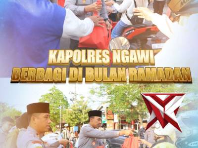 Kapolres Ngawi Berbagi di Bulan Ramadan - PoliceTube