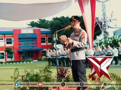 RK - Kapolda Sumsel Pimpin Upacara Hari Kesadaran Nasional di Mapolda Sumsel