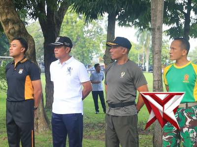 Dukung Gerakan Indonesia ASRI, TNI&ndash;Polri dan Pemda Ngawi Korve Bersama Wujudkan Lingkungan Bersih