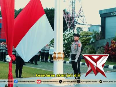 Kapolda Sumsel Irjen Pol. Dr. Sandi Nugroho, S.I.K., S.H., M.Hum Pimpin Upacara Hari Kesadaran Nasio