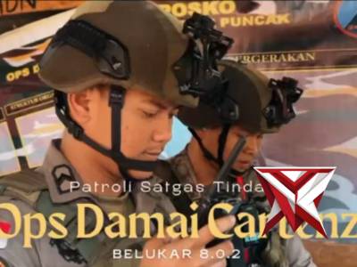 Patroli Satgas Tindak Ops Damai Cartenz Belukar 8.0.2