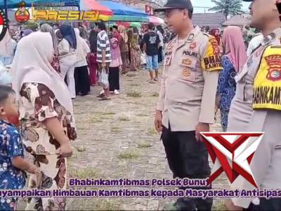 Bhabinkamtibmas Polsek Bunut Menyampaikan Himbauan Kamtibmas Kepada Masyarakat - PoliceTube