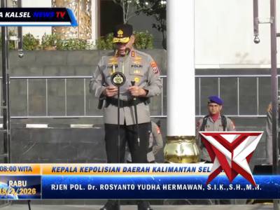 Upacara Kesadaran Nasional Polda Kalsel - PoliceTube
