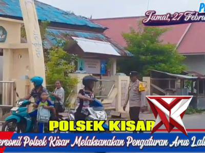 Personel polsek kisar melaksanakan gatur lalin - PoliceTube