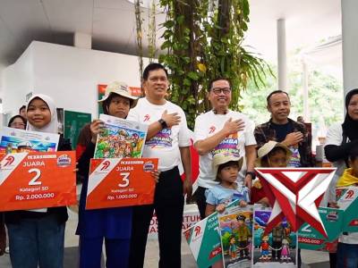 ?? Lukisan? Cek. Crayon? Cek. Semangat 100%? GAK USAH DITANYA! ??