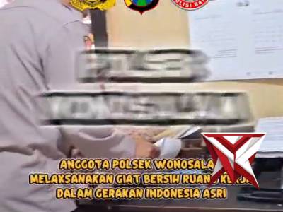 Giat bersih ruang kerja indonesia asri - PoliceTube