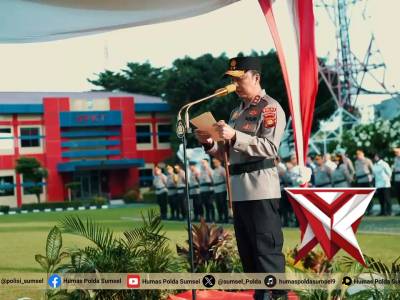 Upacara hari kesadaran di Mapolda Sumsel - PoliceTube