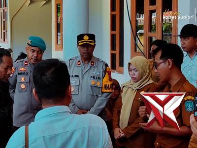 Pelaksanaan Pam Aksi Demo Kantor Inspektorat Kabupaten Supiori