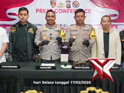 POLRES OKI UNGKAP KASUS PENEMBAKAN YANG MENGAKIBATKAN KORBAN MENINGGAL DUNIA DALAM HITUNGAN JAM