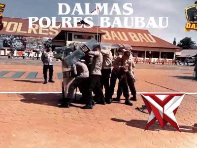 Latihan Dalmas Polres Bau Bau - PoliceTube