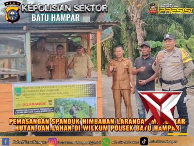 Himbauan tentang karhutla oleh polsek batu hampar - PoliceTube