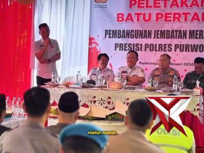 PELETAKAN BATU PERTAMA JEMBATAN MERAH PUTIH - PoliceTube