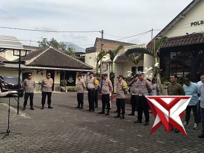 Apel Gabungan pengamanan Polsek Singosari