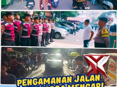 PENGAMANAN JALAN SAAT WARGA MENCARI TAKJIL