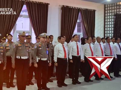 PENYERAHAN JABATAN KAPOLSEK SERENGAN