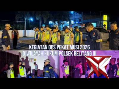 Kegiatan Ops Pekat Musi Tahun 2026 - PoliceTube
