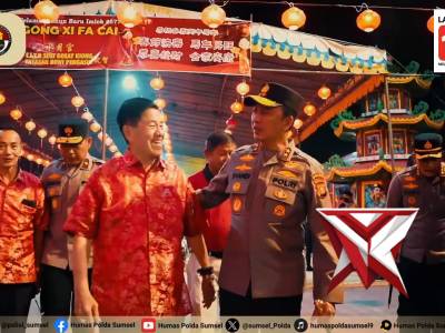Kapolda Sumsel Tinjau Keamanan Tempat Ibadah Imlek 2577 Kongzili di Palembang