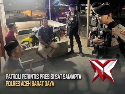 PATROLI PERINTIS PRESISI SAT SAMAPTA POLRES ABDYA