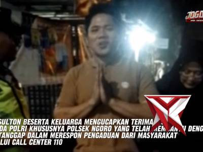 Polsek Ngoro tindak lanjuti pengaduan masyarakat melalui call center 110 - PoliceTube