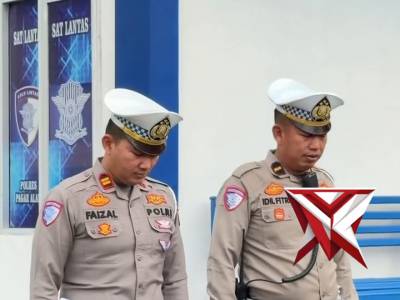 Sat Lantas Polres Pagar Alam ramadhan berbagi