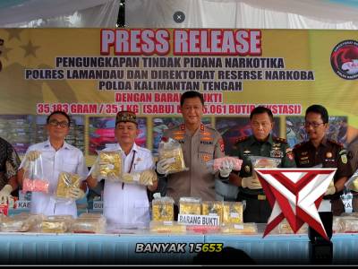 PRESS RELEASE SABU DAN EKSTASI POLDA KALTENG - PoliceTube