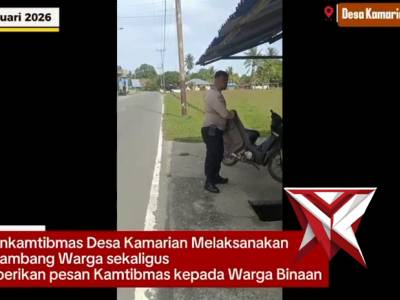 GIAT BHABINKAMTIBMAS POLSEK KAIRATU - PoliceTube
