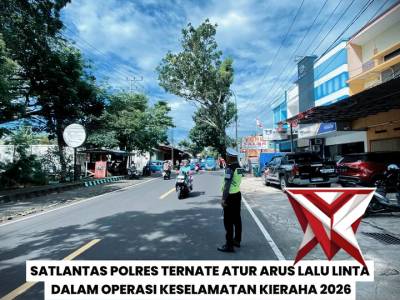 Satlantas Polres Ternate melaksanakan kegiatan pengaturan arus lalu lintas - PoliceTube