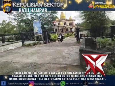 sedekah jumat oleh personil polsek batu hampar
